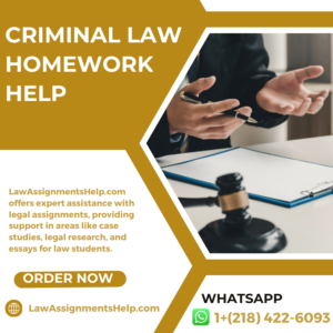 Criminal Law Homework Help